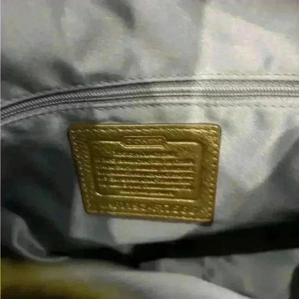 Coach Alexandra Convertible Hobo Bronze Purse - Picture 5 of 6